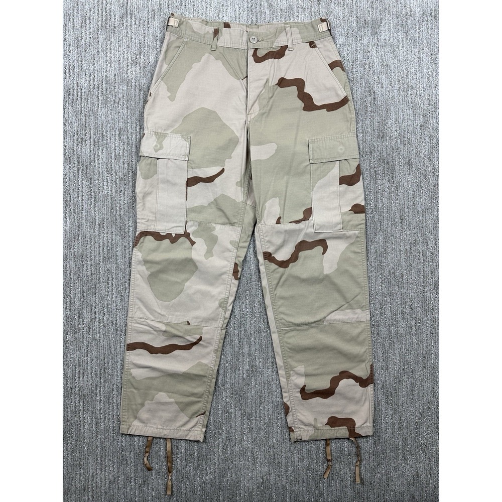 Combat Desert Camouflage Cargo Adjustable Pants 3 Color Men's Size Small 30x29